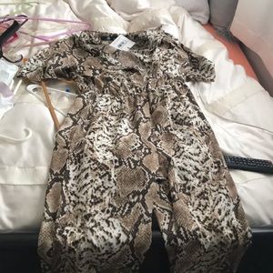 Snake print jumpsuit